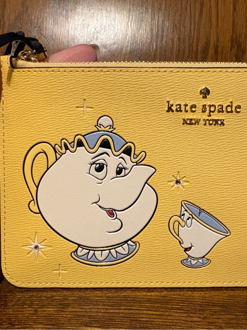 NWT-Disney x Kate Spade-SET-Beauty & Beast-Zip Wristlet & Small Card Holder-$288 - Picture 3 of 16